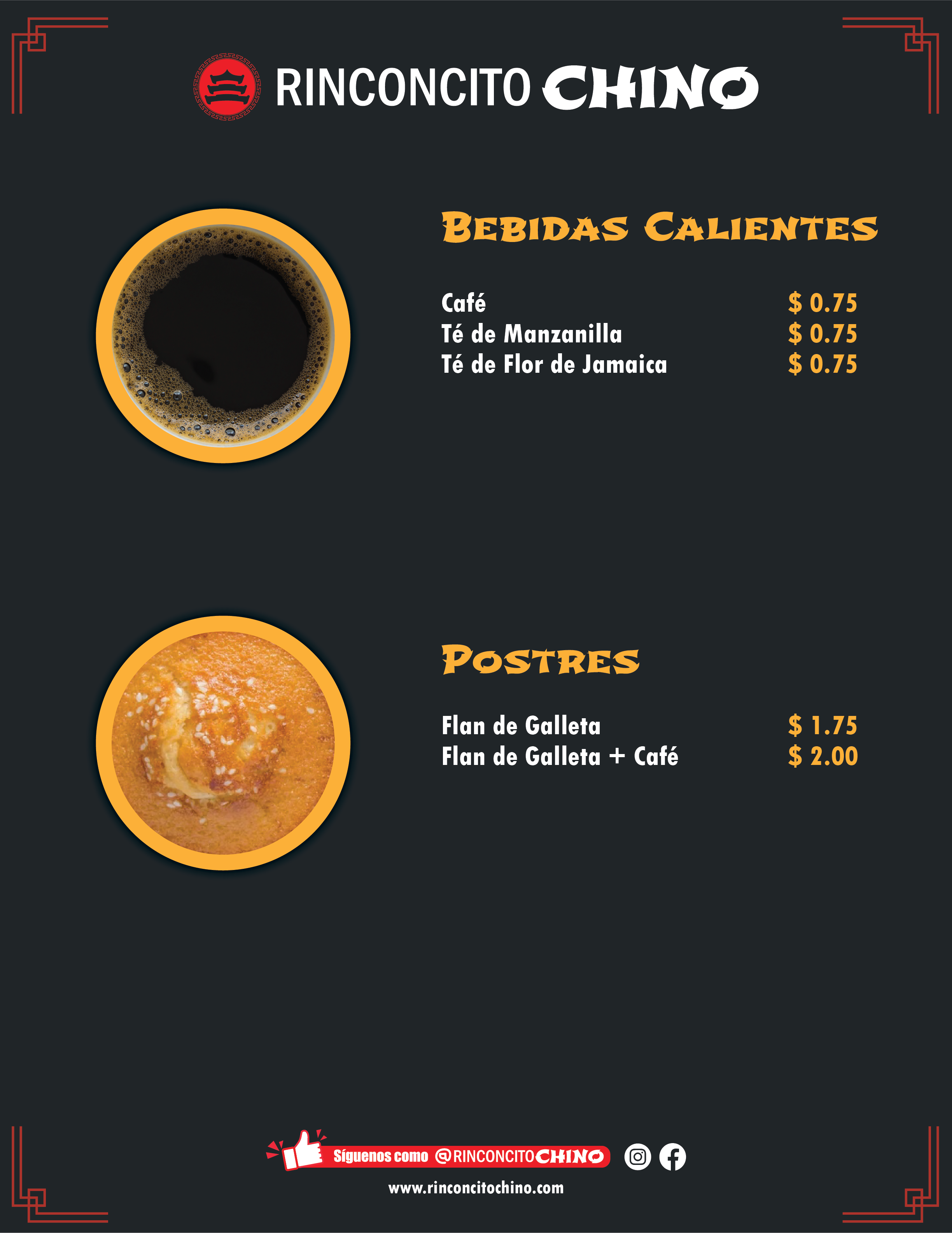 Imágen Menú Bebidas 2 Rinconcito Chino